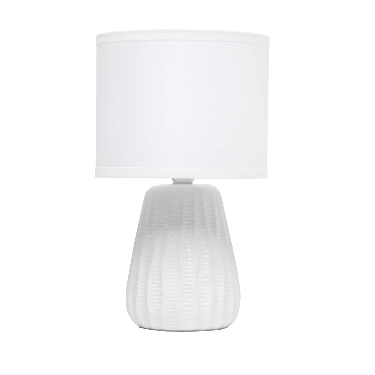 Simple Designs 11" Mini Ceramic Pastel Table Lamp